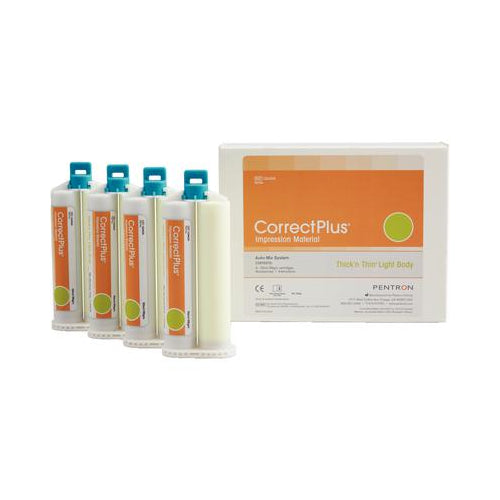 Pentron Clinical Q34GA Correct Plus Thick'N'Thin Light Body Impression Material 4/Pk Pentron Clinical Q34GA Correct Plus Thick'N'Thin Light Body Impression Material 4/Pk